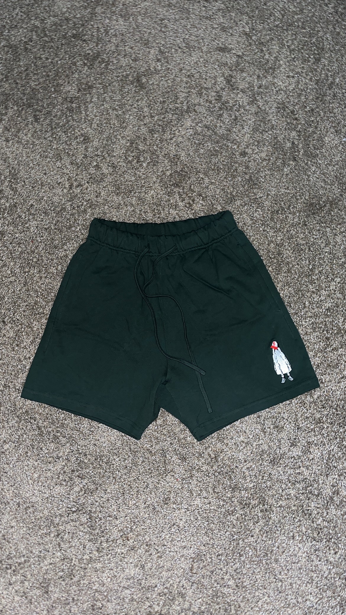 Green "FRAN" shorts